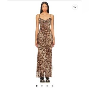 Superdown Dexi Maxi Dress in Brown Leopard from Revolve. Worn once! Size small.